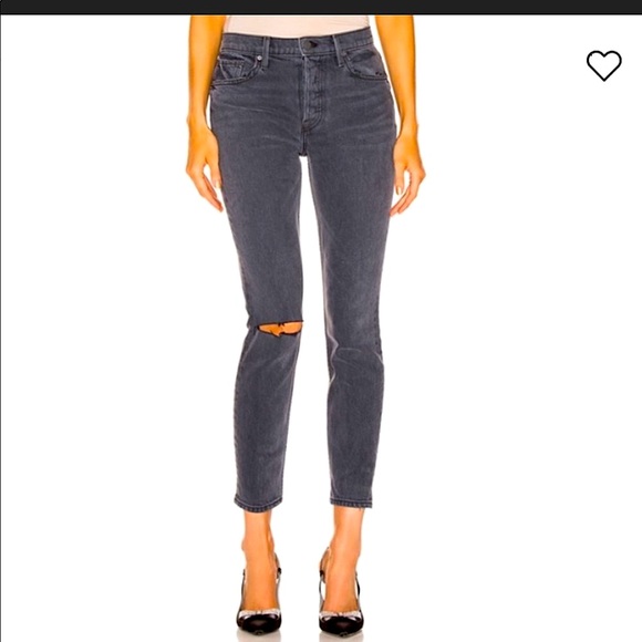 NWT Grlfrnd Karolina high rise gray skinny jeans
